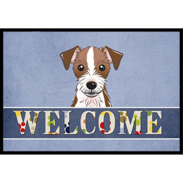 Carolines Treasures Jack Russell Terrier Welcome Indoor and Outdoor Mat- 18 x 27 in. BB1388MAT - main